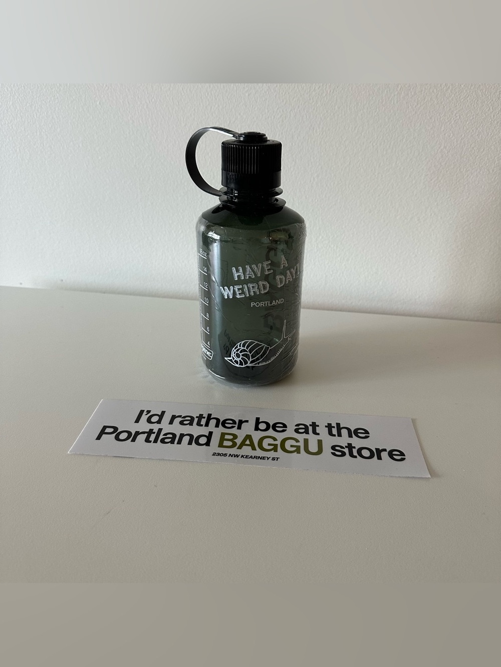 NEW Rare Baggu Portland Merch Mini Nalgene Bumper Sticker Bundle Weird Day